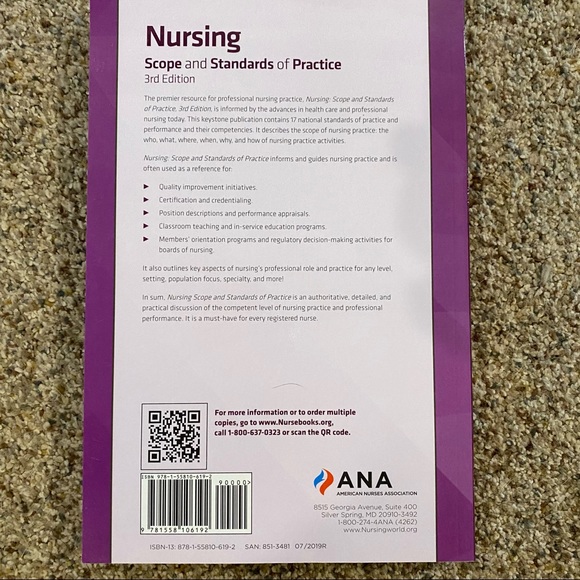 ANA Nursing Scope and Standards of Practice 3rd Edition - Picture 2 of 2